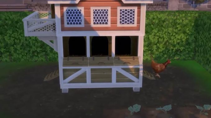 Die Sims 4 - Hühnerstall mit Huhn