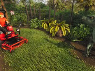Lawn Mowing Simulator - Rasenmähen im Dinopark