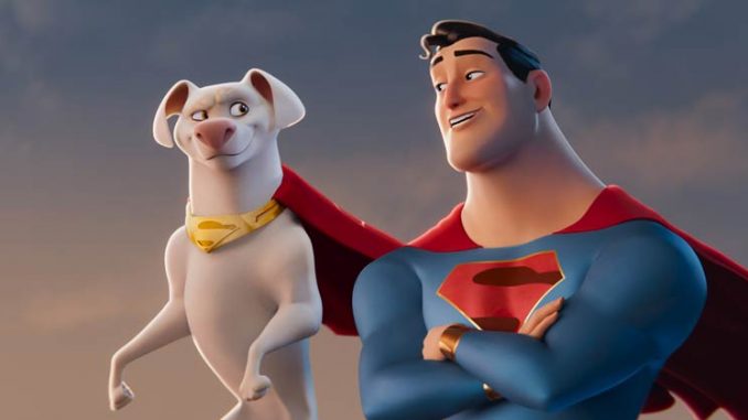 DWAYNE JOHNSON als Krypto und JOHN KRASINSKI als Superman in DC LEAGUE OF SUPER-PETS