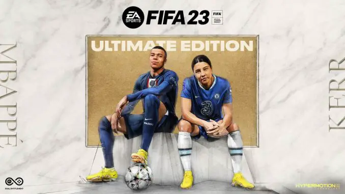 FIFA 23 - Ultimate Edition Cover mit Kylian Mbappé und Sam Kerr