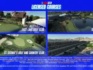 PGA TOUR 2K23 - Courses Infographic