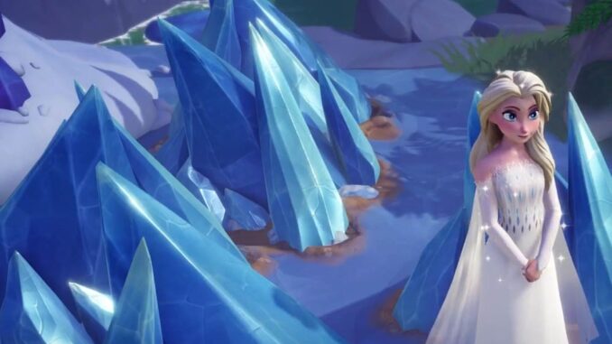 Disney Dreamlight Valley - Elsa vor den großen Eisblöcken