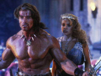 Conan der Zerstörer - Arnold Schwarzenegger als Conan und Olivia d’Abo als Prinzessin Jehnna