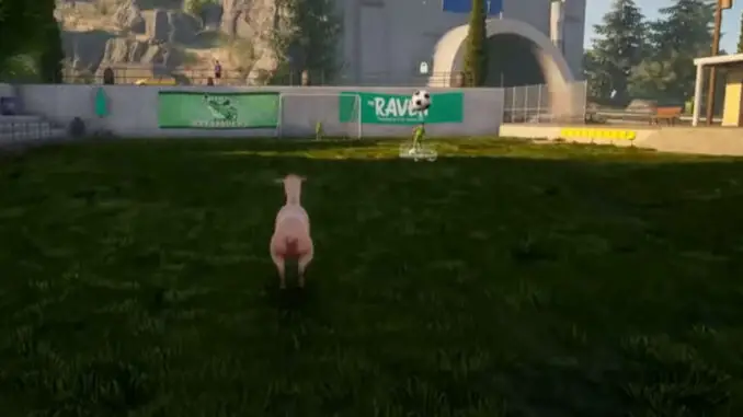 Goat Simulator 3 - Über das Fußballfeld flitzen