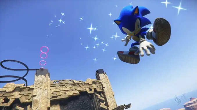 Sonic Frontiers - Sonic im Sprung