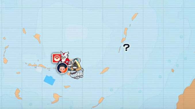 Pokémon Karmesin und Purpur - Fragezeichen auf der Karte