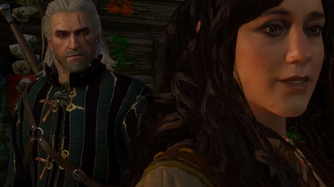 The Witcher 3 - Geralt und die Kräuterfrau Tomira