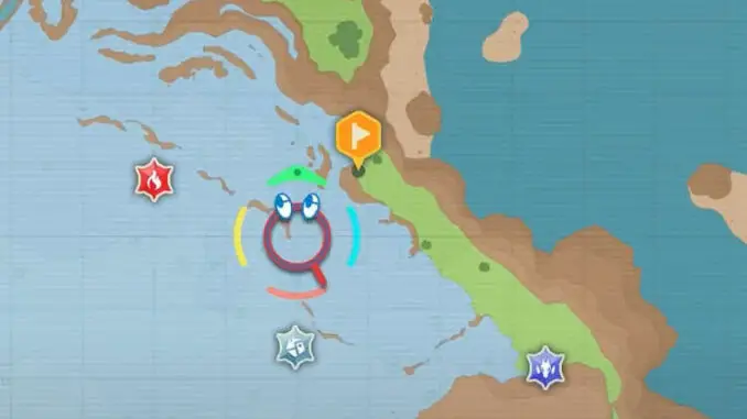 Pokémon Karmesin und Purpur - Karte für die Höhle mit den drei TM