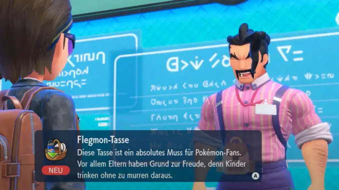 Pokémon Karmesin und Purpur - Die Flegmon-Tasse bekommt man von Saguaro