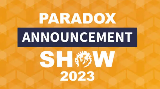 Paradox Interactive - Game Announcement Show