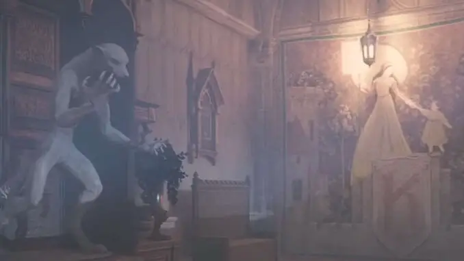 Hogwarts Legacy - Der Raum mit der Werwolf-Statue und den Wandteppichen