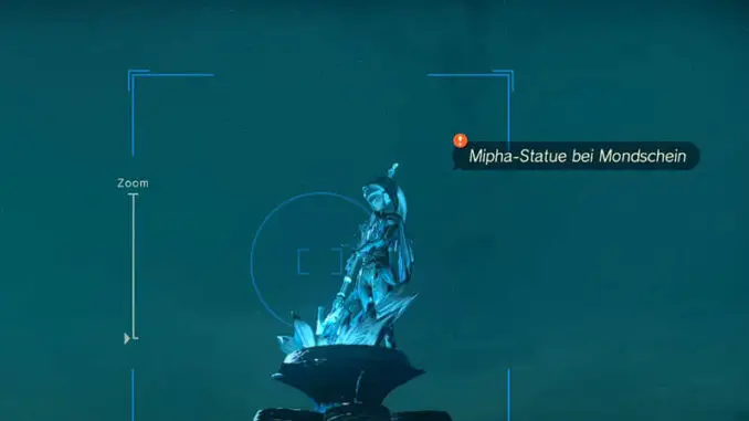 Zelda: Tears of the Kingdom - Mipha-Statue bei Mondschein