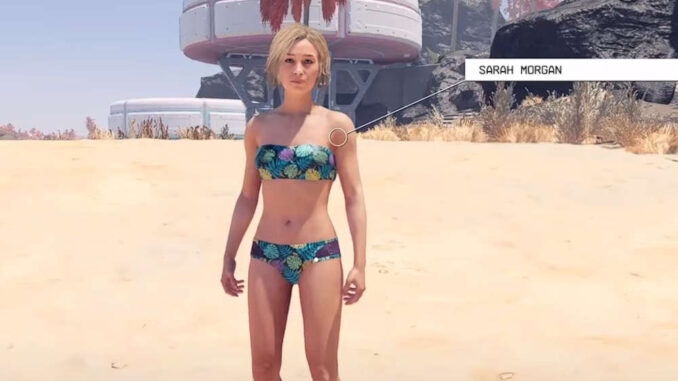 Starfield - Sarah im Bikini