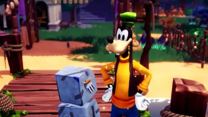Disney Dreamlight Valley - Goofy hat auch Verkaufsstände auf der Insel der Ewigkeit