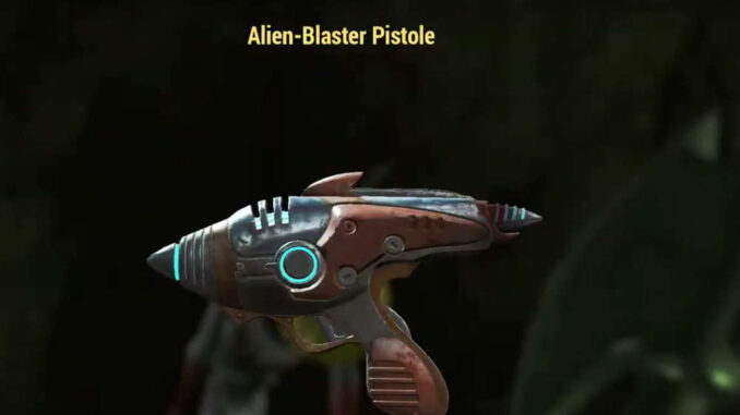 Fallout 76 - Alien-Blaster Pistole